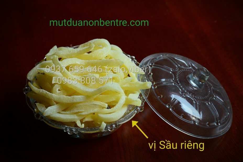 Mứt dừa non vị Sầu riêng